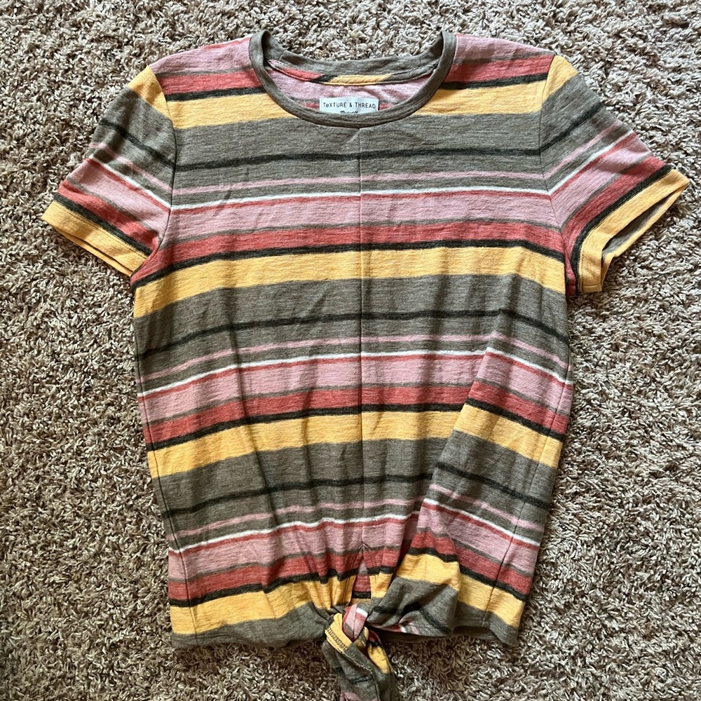 Madewell texture and thread striped tshirt size medium